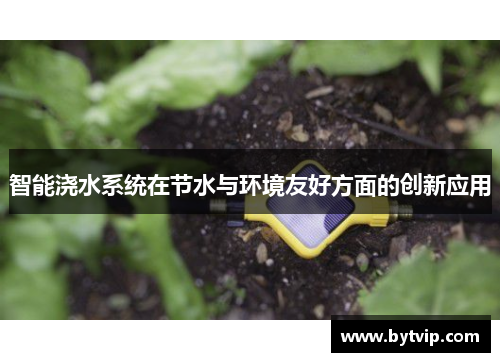 智能浇水系统在节水与环境友好方面的创新应用